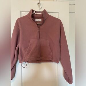 TNA Cozy Fleece Perfect 1/4 zip sweatshirt